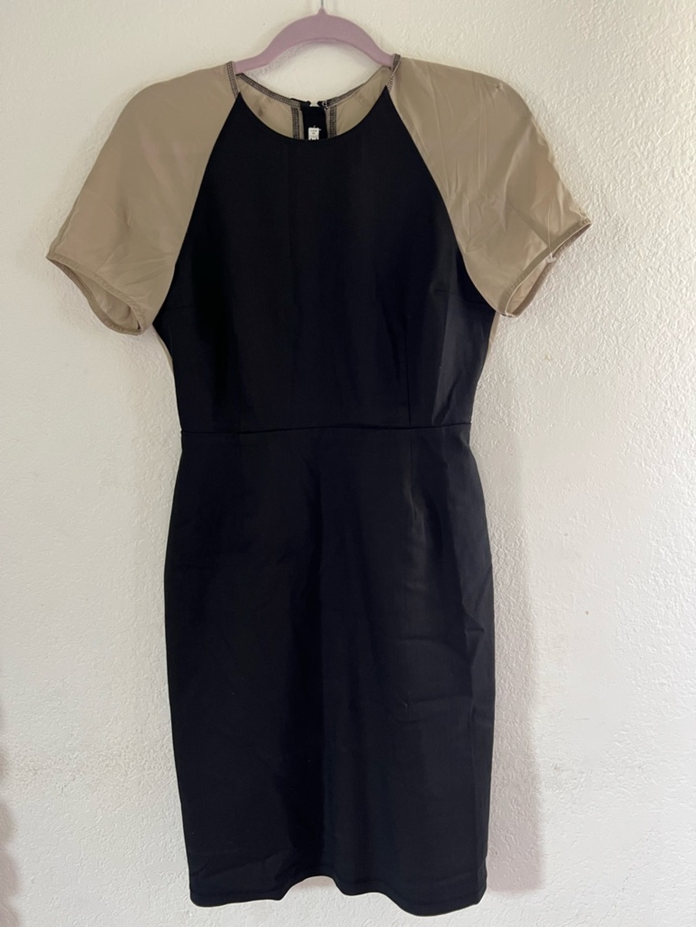 Flawed ‼️ ACNE Sheath Dress with Taupe Raglan Sleeves